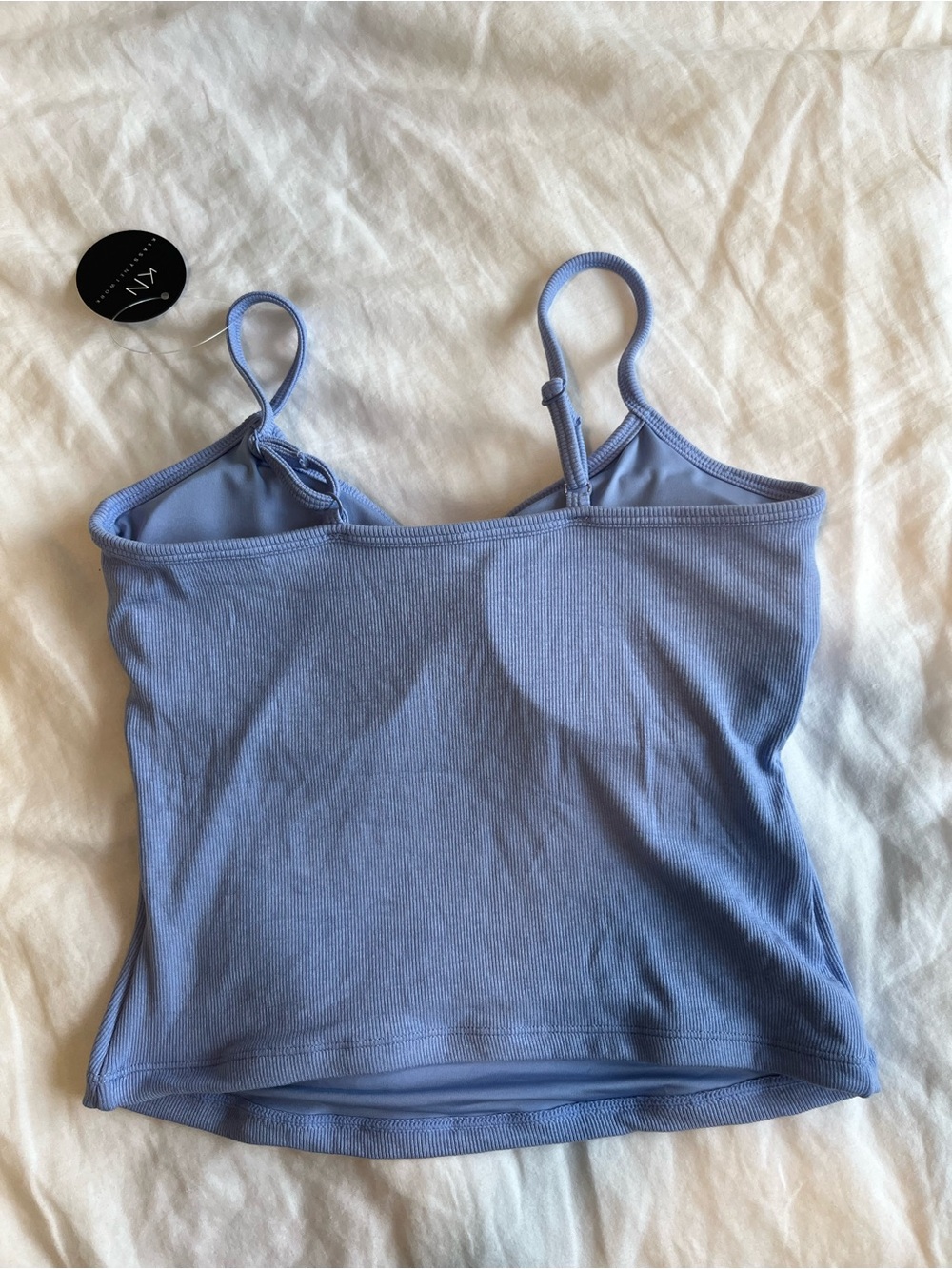 Klassy Network Ribbed Brami Tank - Periwinkle - Picture 3 of 6